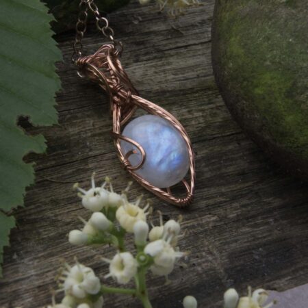 collana labradorite bianca