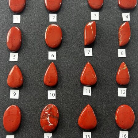 Diaspro Rosso – Cabochon singoli (#1–#16)