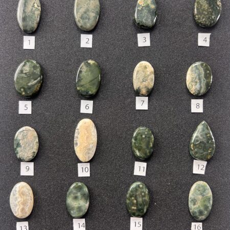 Diaspro Oceano – Cabochon singoli (#1–#16)