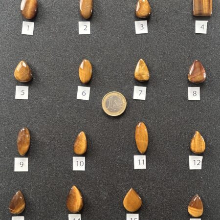 Occhio di Tigre – Cabochon singoli (#1–#16)