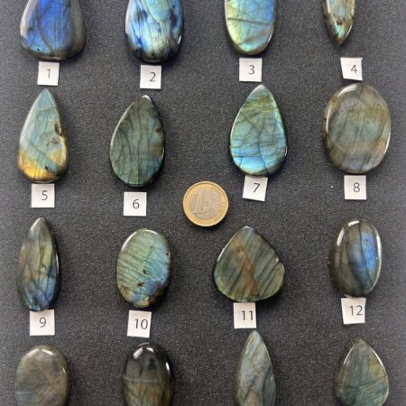 Labradorite Multicolor – Cabochon singoli (#1–#16)
