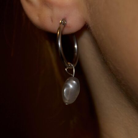 Orecchini in Pietra di Luna Nera