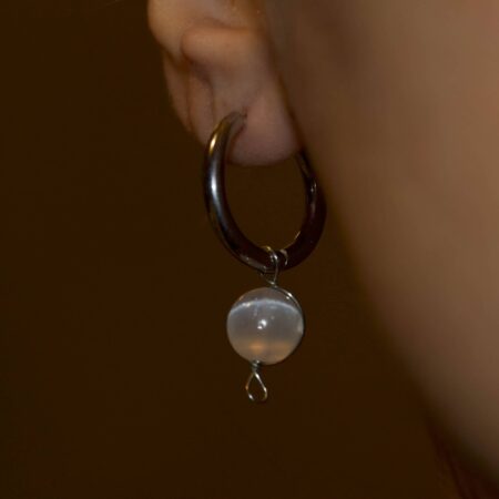 Orecchini in Selenite