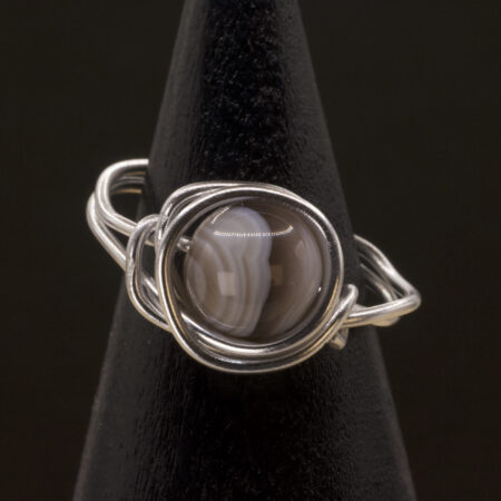 Anello in agata Botswana