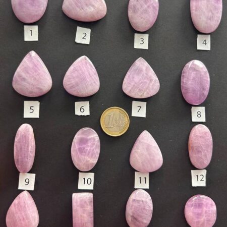 Kunzite – Cabochon singoli (#1–#16)