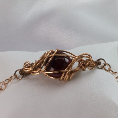 Bracciale in granato rosso