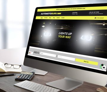 E-commerce ricambi auto Automotoguru Padova design sportivo