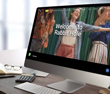 Homepage sito scuola di teatro RabbitHole Bassano del Grappa