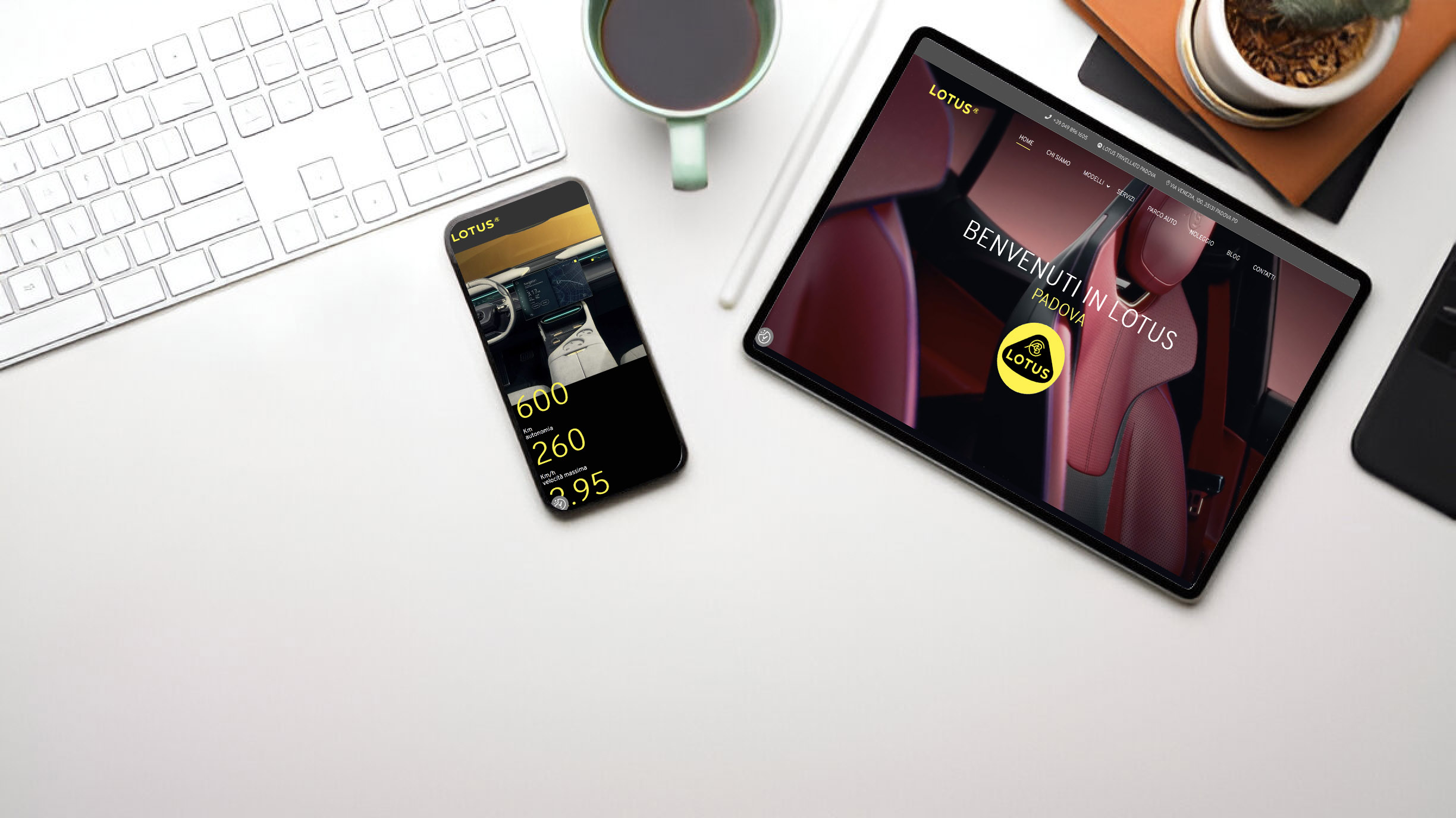 VErsioni responsive del sito Lotus Trivellato a Padova