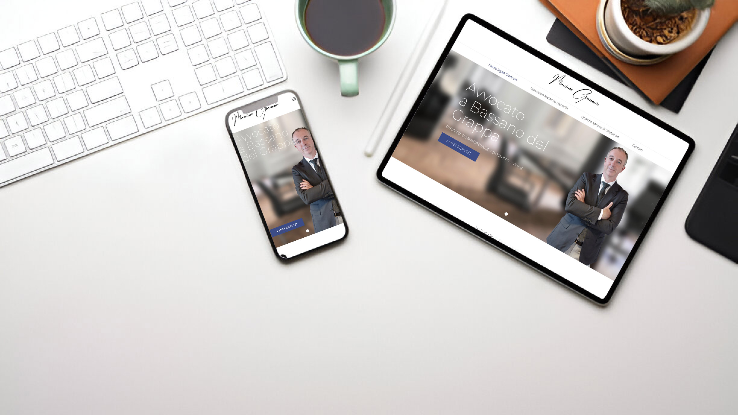 responsive-gianesin Layout pulito del sito WordPress per avvocati a Bassano del Grappa