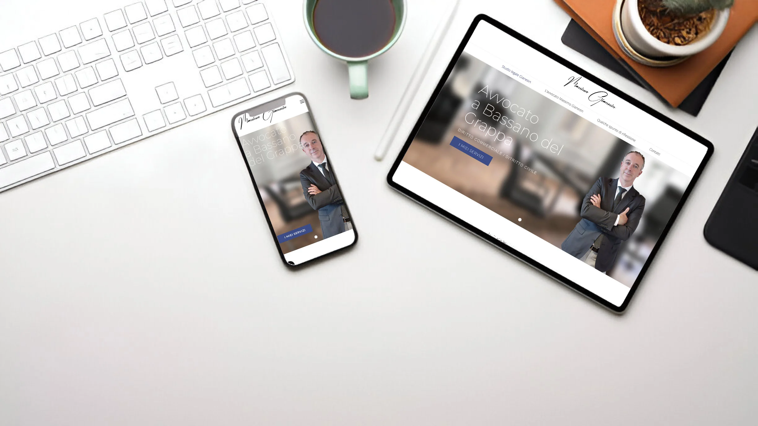 responsive-gianesin Layout pulito del sito WordPress per avvocati a Bassano del Grappa