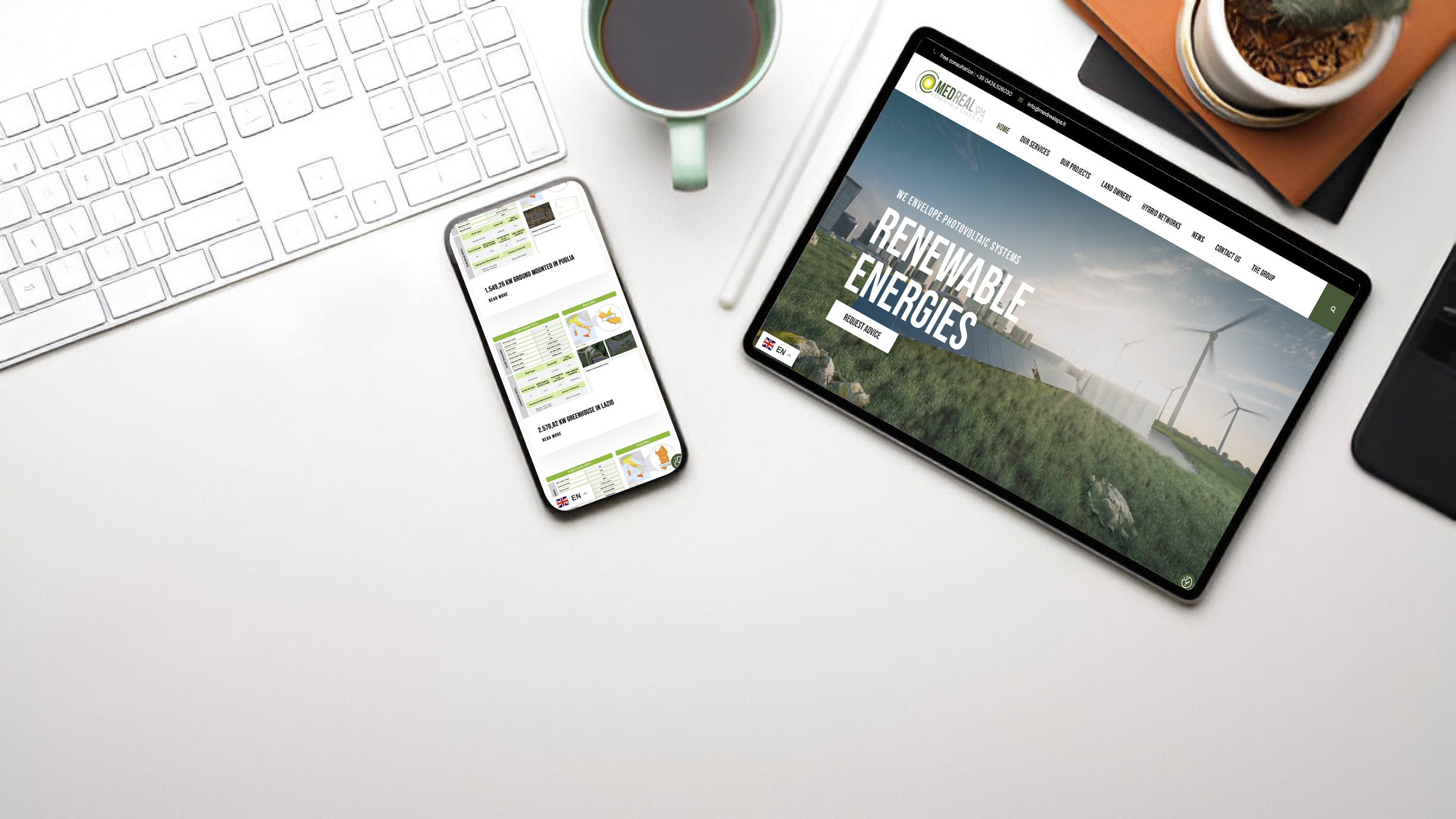 Portfolio impianti fotovoltaici e biomassa della divisione bioingegneristica