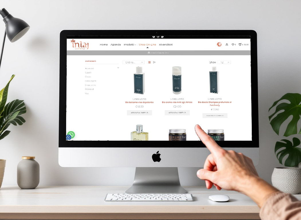 screen.-prodotti-intaj-cosmetics Scheda prodotto INTAJ con foto still life e video tutorial cosmetici